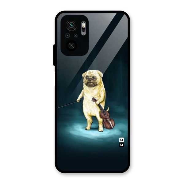 Violin Master Glass Back Case for Redmi Note 10