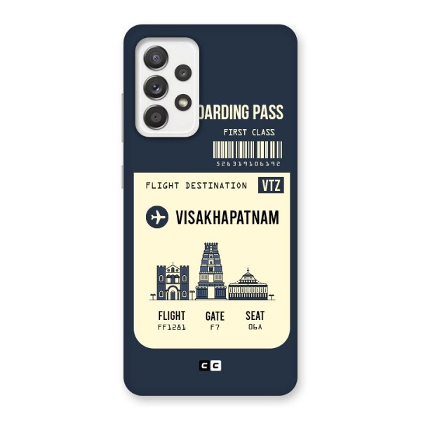 Vishakapatnam Boarding Pass Back Case for Galaxy A52