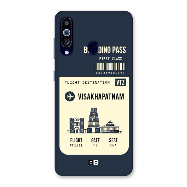 Vishakapatnam Boarding Pass Back Case for Galaxy A60