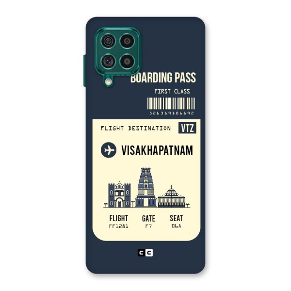 Vishakapatnam Boarding Pass Back Case for Galaxy F62