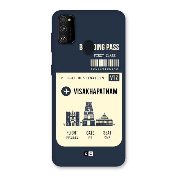 Vishakapatnam Boarding Pass Back Case for Galaxy M21