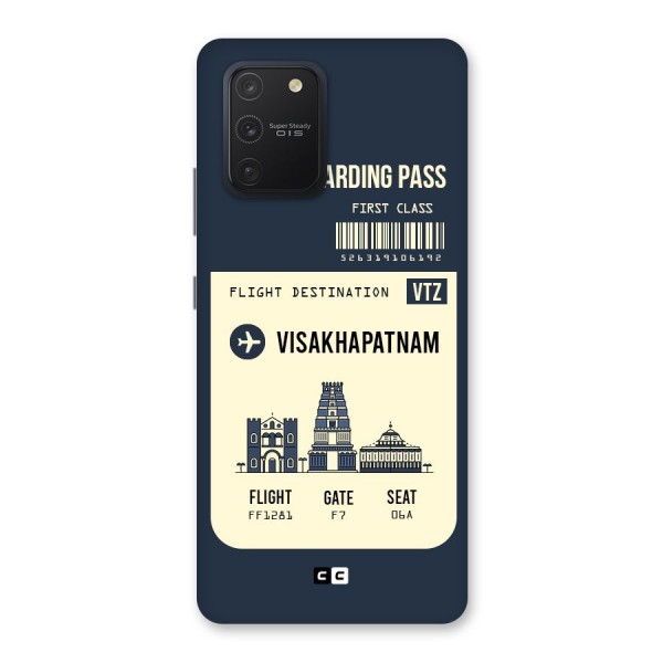 Vishakapatnam Boarding Pass Back Case for Galaxy S10 Lite