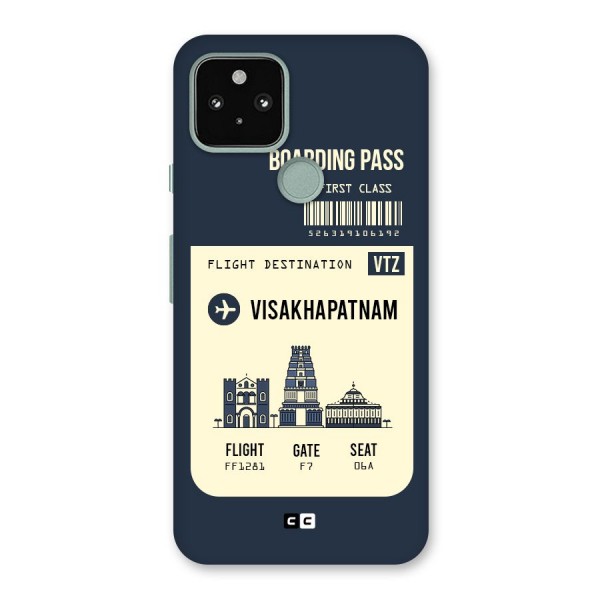 Vishakapatnam Boarding Pass Back Case for Google Pixel 5