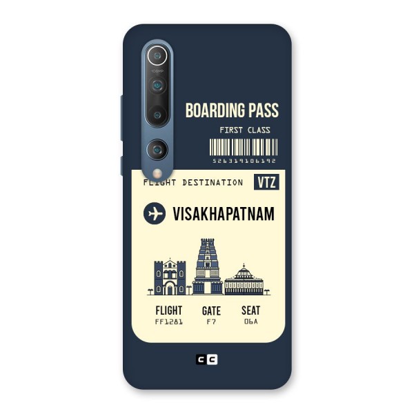 Vishakapatnam Boarding Pass Back Case for Mi 10