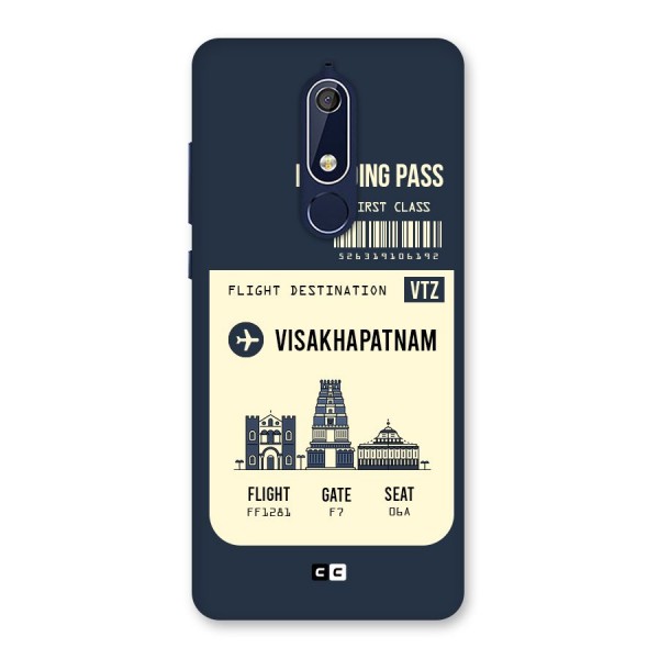 Vishakapatnam Boarding Pass Back Case for Nokia 5.1