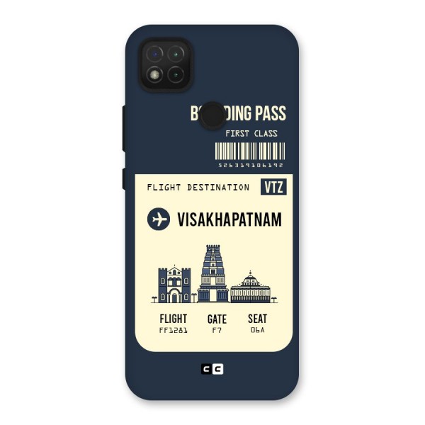 Vishakapatnam Boarding Pass Back Case for Redmi 9C