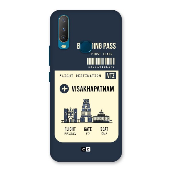 Vishakapatnam Boarding Pass Back Case for Vivo U10