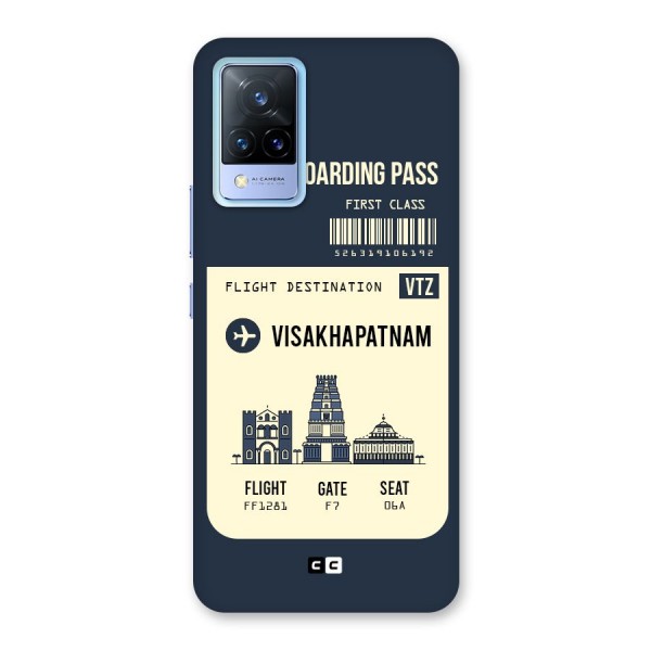 Vishakapatnam Boarding Pass Back Case for Vivo V21 5G