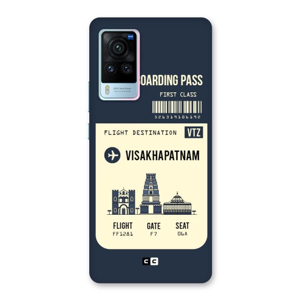 Vishakapatnam Boarding Pass Back Case for Vivo X60 Pro