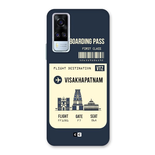 Vishakapatnam Boarding Pass Back Case for Vivo Y31