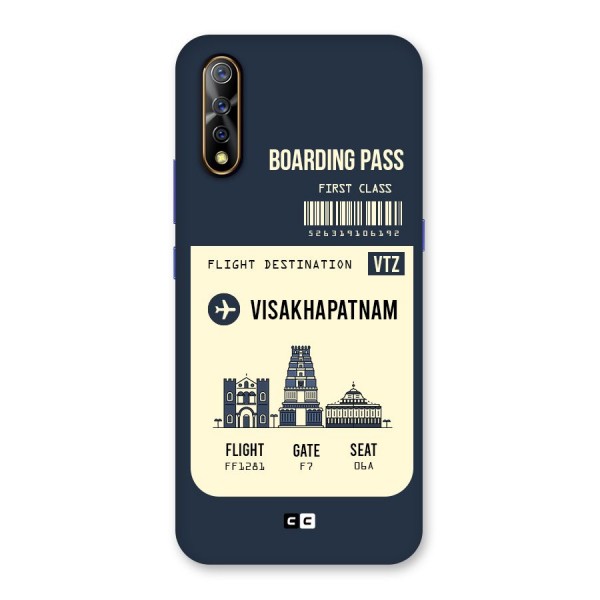 Vishakapatnam Boarding Pass Back Case for Vivo Z1x