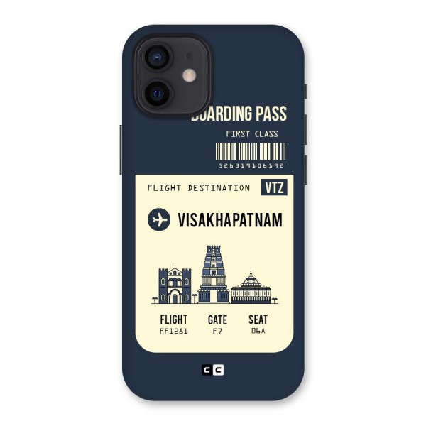 Vishakapatnam Boarding Pass Back Case for iPhone 12