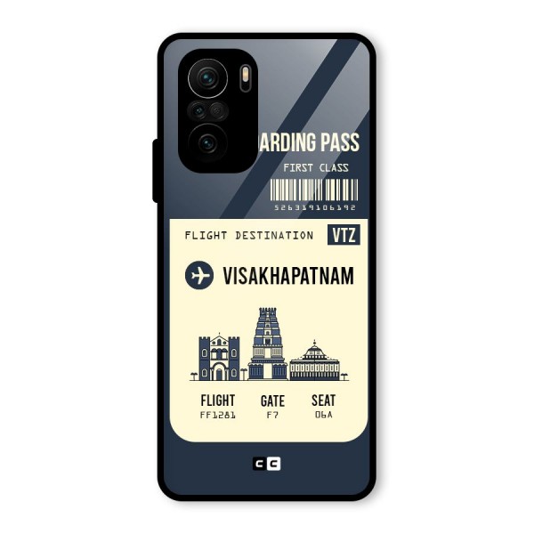 Vishakapatnam Boarding Pass Glass Back Case for Mi 11x