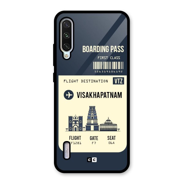 Vishakapatnam Boarding Pass Glass Back Case for Mi A3