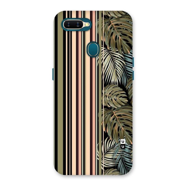 Visual Art Leafs Back Case for Oppo A7