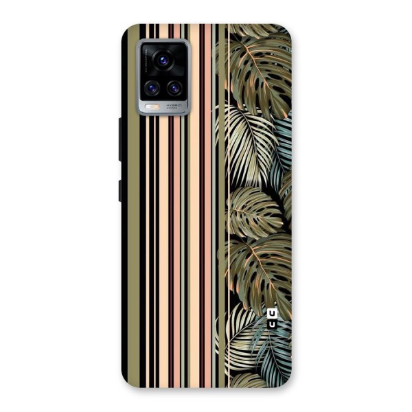 Visual Art Leafs Back Case for Vivo V20 Pro