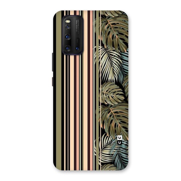 Visual Art Leafs Back Case for Vivo iQOO 3