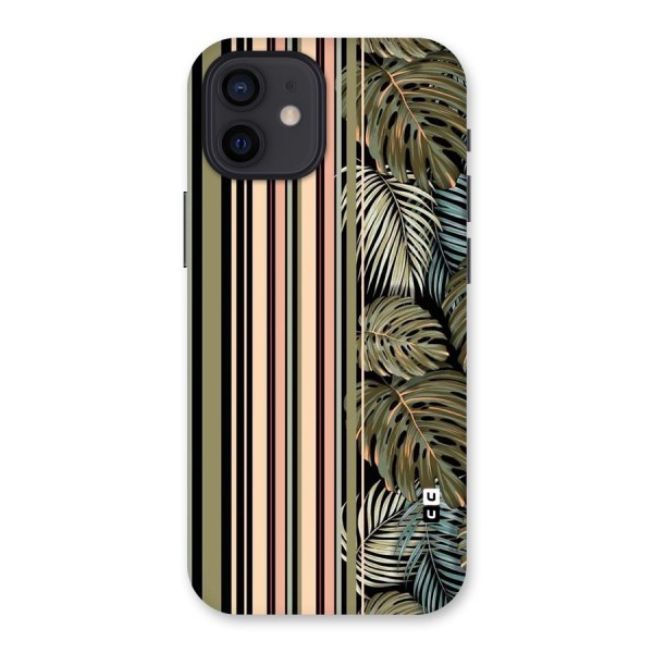 Visual Art Leafs Back Case for iPhone 12