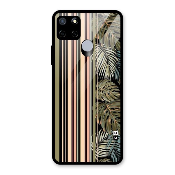 Visual Art Leafs Glass Back Case for Realme C15