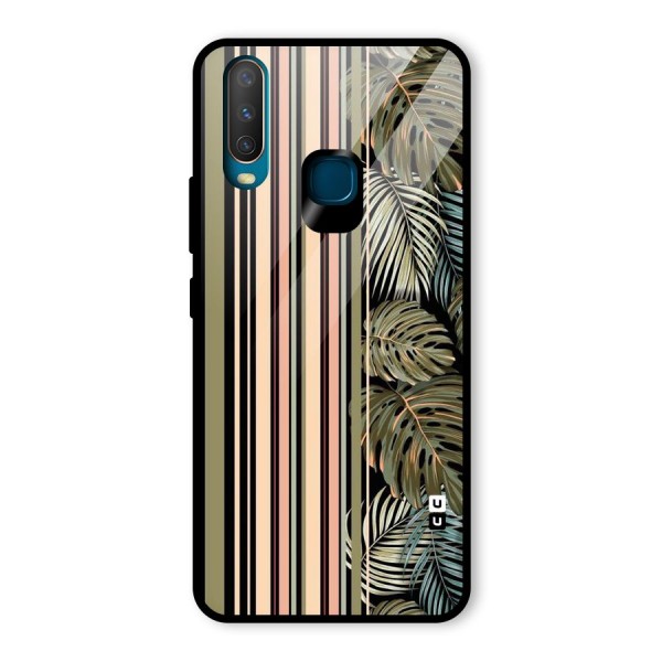 Visual Art Leafs Glass Back Case for Vivo Y12