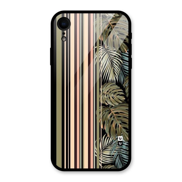 Visual Art Leafs Glass Back Case for XR