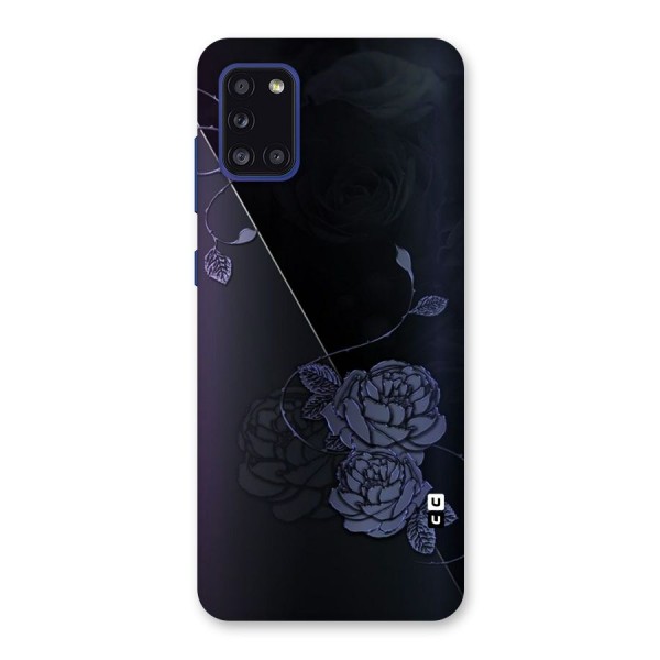 Voilet Floral Design Back Case for Galaxy A31