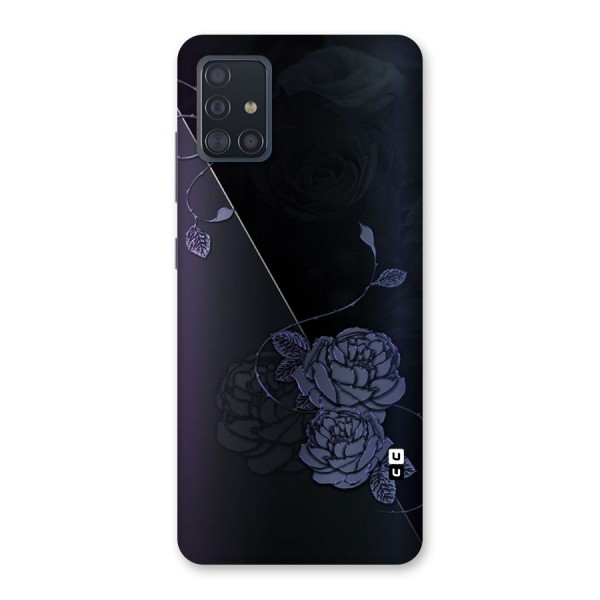 Voilet Floral Design Back Case for Galaxy A51