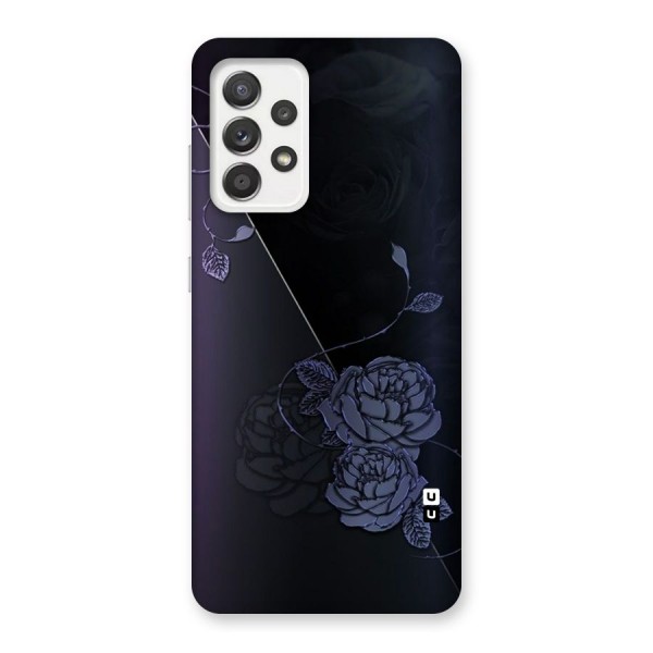 Voilet Floral Design Back Case for Galaxy A52