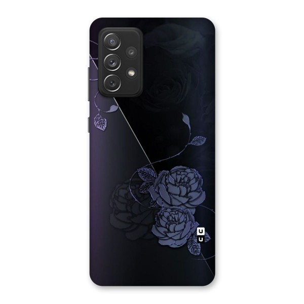 Voilet Floral Design Back Case for Galaxy A72