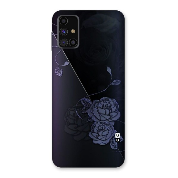 Voilet Floral Design Back Case for Galaxy M31s