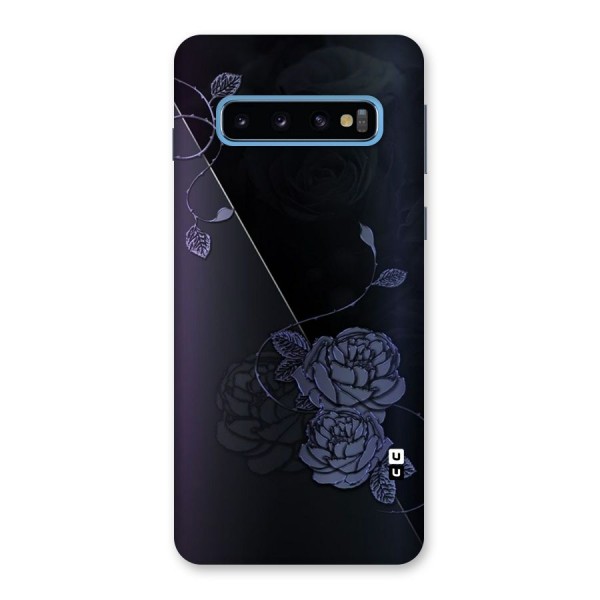 Voilet Floral Design Back Case for Galaxy S10