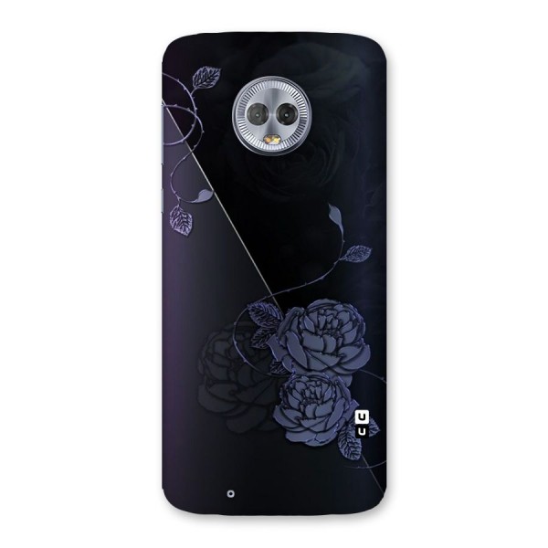 Voilet Floral Design Back Case for Moto G6