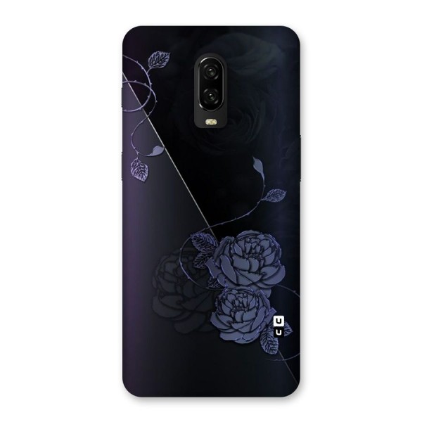 Voilet Floral Design Back Case for OnePlus 6T