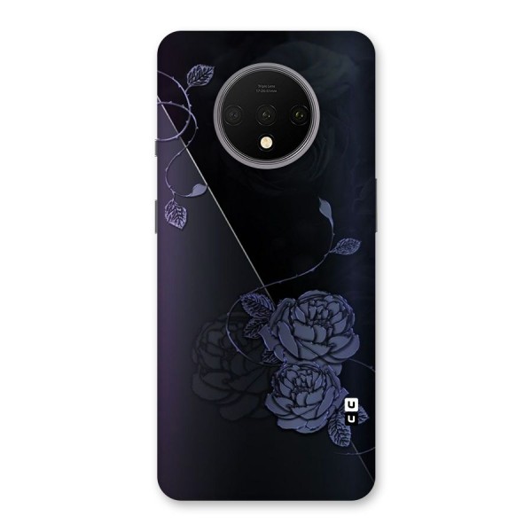 Voilet Floral Design Back Case for OnePlus 7T