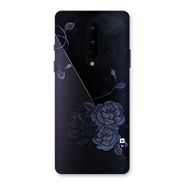 Voilet Floral Design Back Case for OnePlus 8