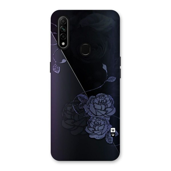 Voilet Floral Design Back Case for Oppo A31