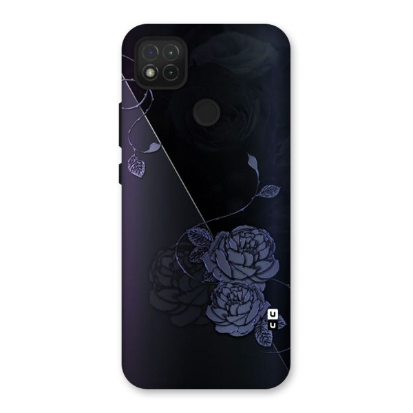 Voilet Floral Design Back Case for Redmi 9C