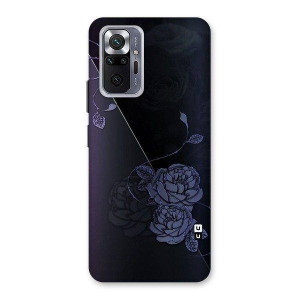 Voilet Floral Design Back Case for Redmi Note 10 Pro