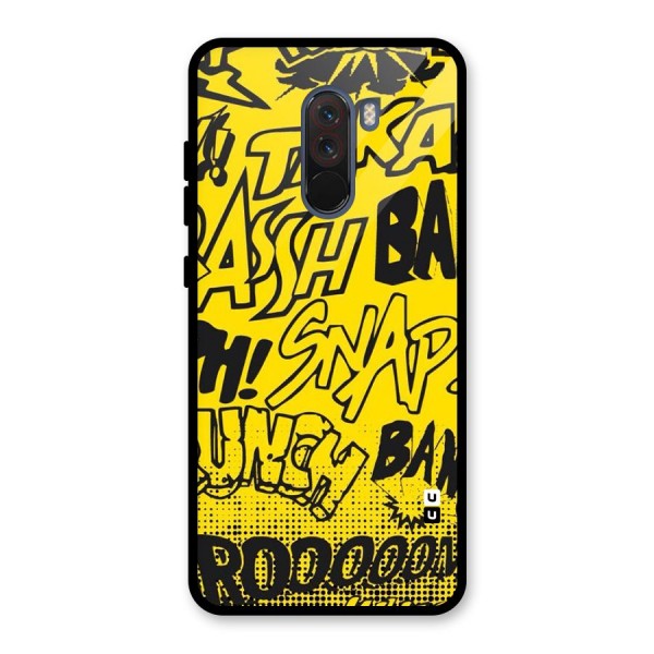 Vroom Snap Glass Back Case for Poco F1