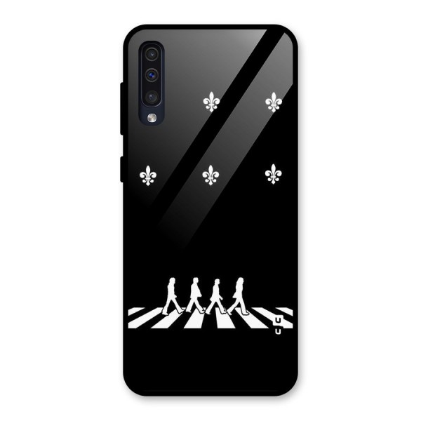 Walking Four Glass Back Case for Galaxy A50s