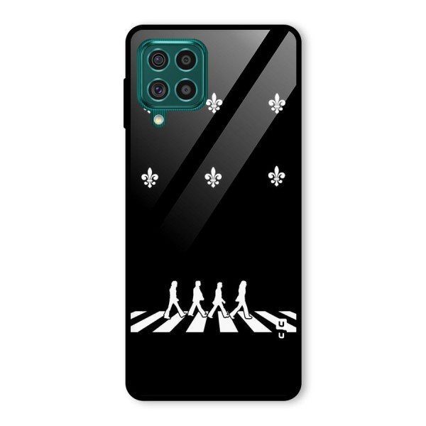 Walking Four Glass Back Case for Galaxy F62