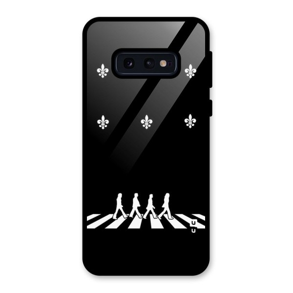 Walking Four Glass Back Case for Galaxy S10e