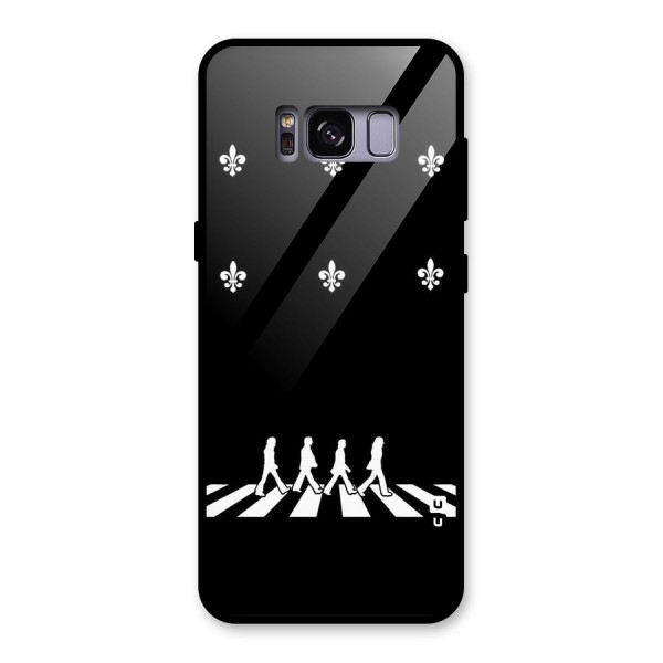 Walking Four Glass Back Case for Galaxy S8