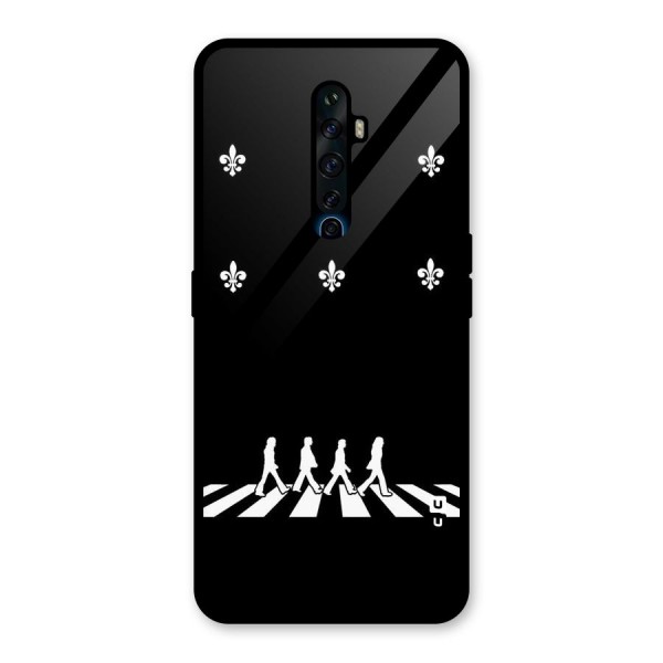 Walking Four Glass Back Case for Oppo Reno2 Z