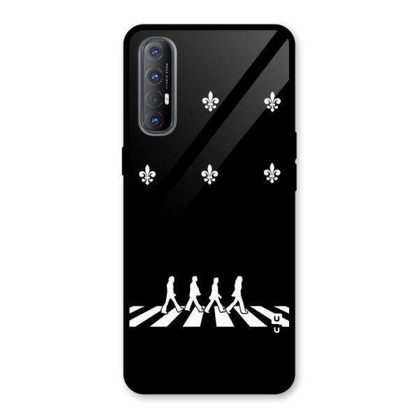 Walking Four Glass Back Case for Oppo Reno3 Pro