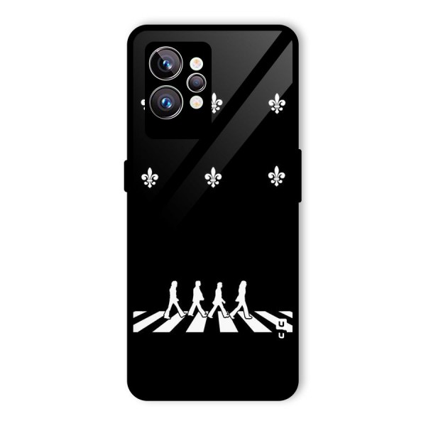 Walking Four Glass Back Case for Realme GT2 Pro