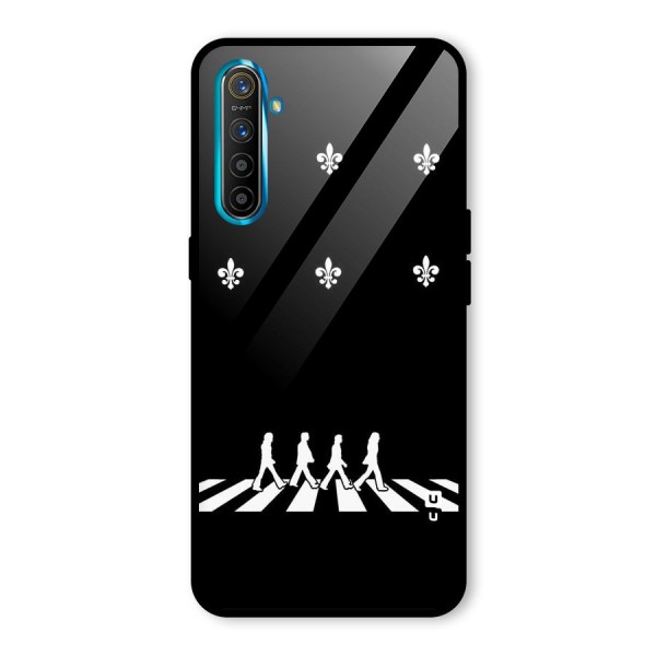 Walking Four Glass Back Case for Realme XT