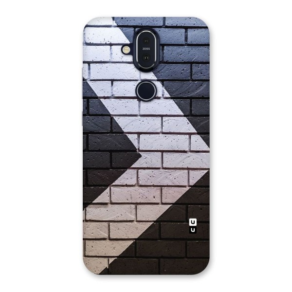 Wall Arrow Design Back Case for Nokia 8.1