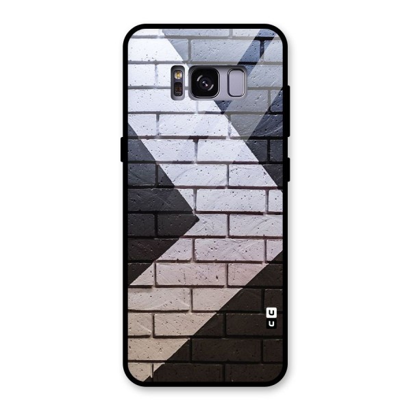 Wall Arrow Design Glass Back Case for Galaxy S8