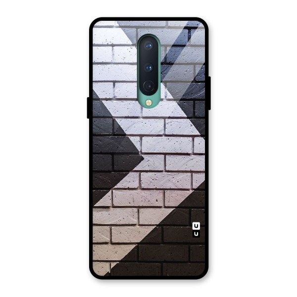 Wall Arrow Design Glass Back Case for OnePlus 8